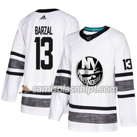 Camisola New York Islanders Mathew Barzal 13 2019 All-Star Adidas Branco Authentic - Homem